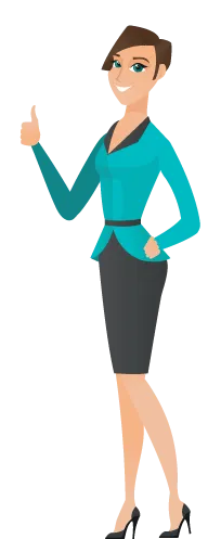an illustration of a business woman